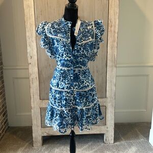 House of Harlow size medium Melba blue dress